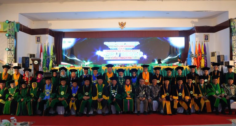 UINSU Medan Cetak Sejarah Kukuhkan 14 Guru Besar Baru