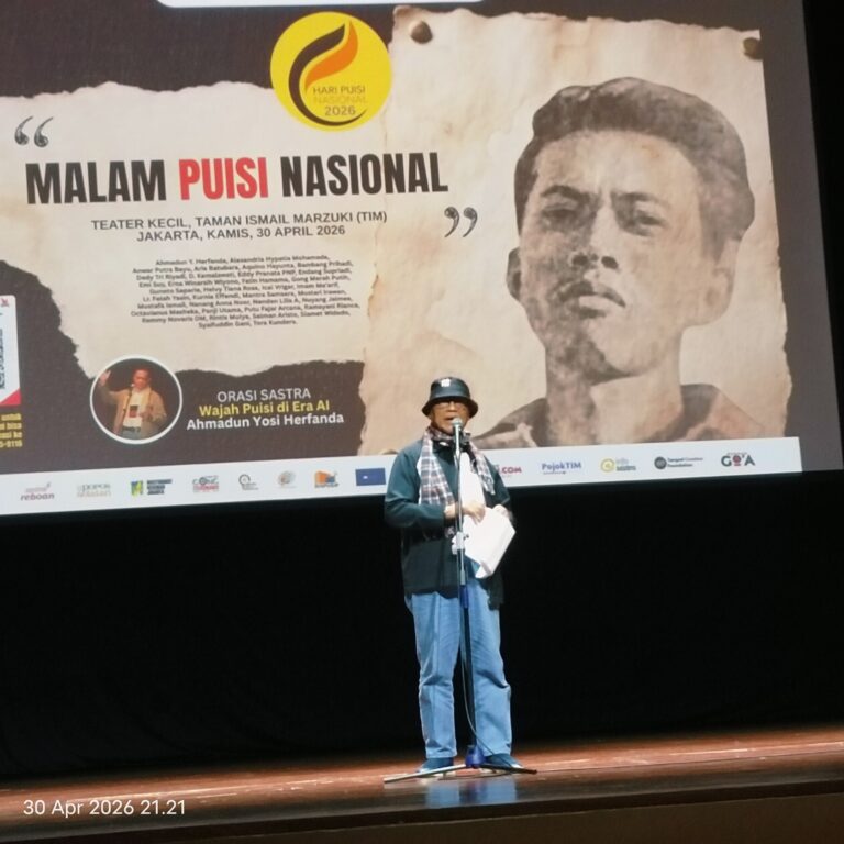 Orasi Sastra Ahmadun Y. Herfanda: Kritik Jangan Memandang Hari Puisi Seperti Partai Politik