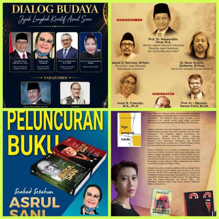 Puncak Peringatan Seabad Setahun Asrul Sani HISKI: Seminar Nasional, Dialog Budaya, dan Peluncuran Buku