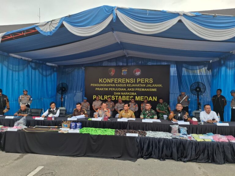Polrestabes Medan Ungkap  Ratusan Kasus Kejahatan Jalanan dan Pengembalian Barang Temuan