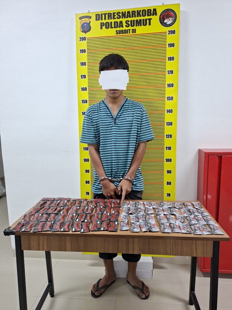 Polda Sumut Bongkar Peredaran Liquid Narkotika di Hamparan Perak: Puluhan Cartridge Yakuza Disita