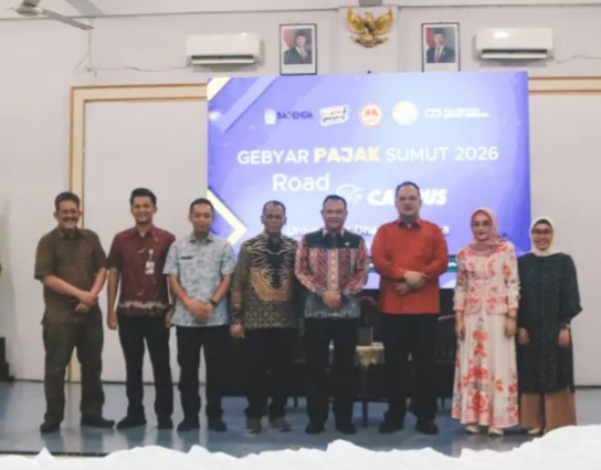 Gebyar Pajak Sumut 2026 Road Show Campus Universitas Dharmawangsa