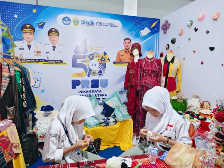 SMKN 8 Cabdis Wilayah I Medan Pamerkan Karya Kreatif Siswa di PRSU