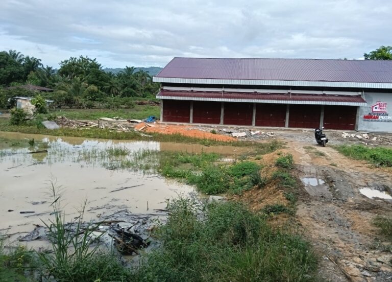 Gerai Koperasi Merah Putih di Labuhanbatu Berdiri di Kawasan Rawan Banjir, Efektivitas Proyek Dipertanyakan