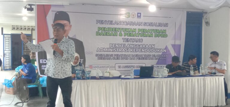 Sosialisasikan Perda, Anggota DPRD Medan Edi Saputra Menerima Banyak Persoalan dari Masyarakat Terkait Adminduk
