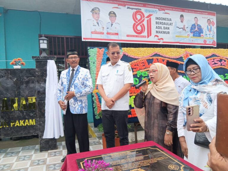 Masjid Nurul Hasanah SMAN 2 Lubuk Pakam Diresmikan