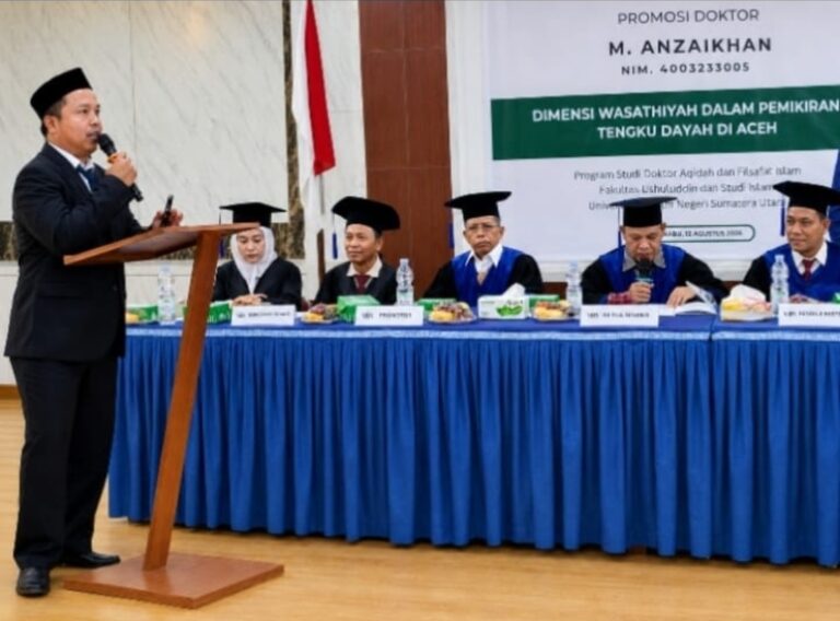 Disertasi di UINSU Ungkap Pemikiran Tengku Dayah Aceh, Prof Syahrin: Tak Ada yang Radikal