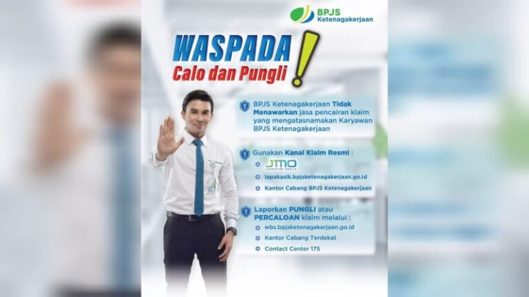 Pengajuan Klaim Mudah, BPJS Ketenagakerjaan Imbau Peserta Jangan Gunakan Calo