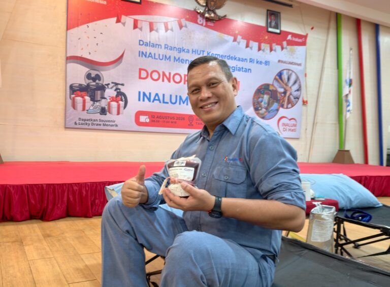INALUM Sambut HUT RI ke-81 dengan Aksi Donor Darah, Himpun 626 Kantong Darah