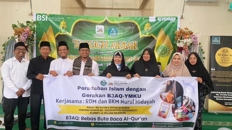 Tabligh Akbar Maulid Nabi di Masjid Nurul Hidayah MMTC, Luncurkan Program B3AQ