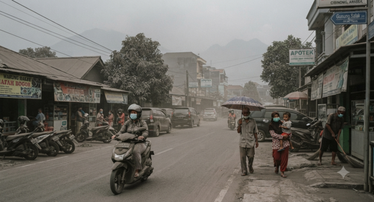Abu Vulkanik Anak Krakatau Meluas ke Jawa-Banten, Warga Bandarlampung hingga Cibinong Mengeluh Kesehatan