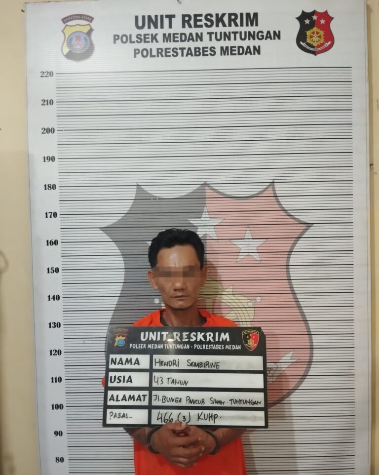 Polsek Medan Tuntungan Ringkus Pelaku Pembunuhan di Jalan Pancur Siwah