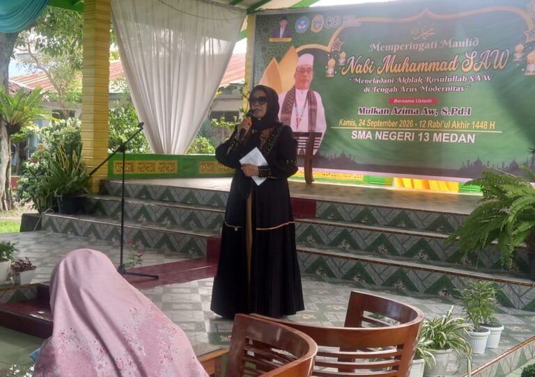 SMAN 13 Medan Apresiasi Dukungan Orang Tua di Peringatan Maulid Nabi