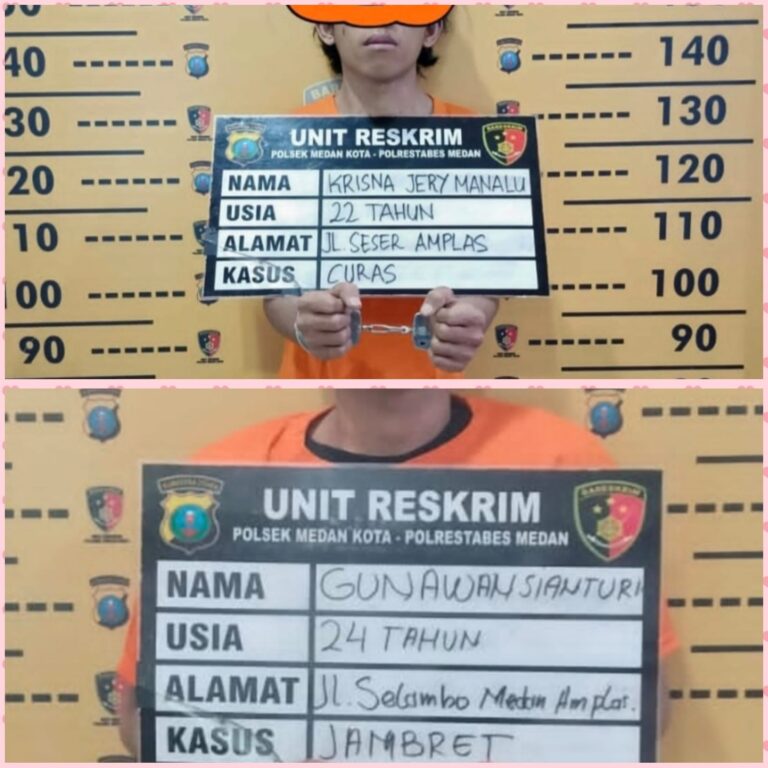 Polisi Ringkus dan Tembak Dua Pelaku Jambret di Jalan Turi/ Pelajar Medan