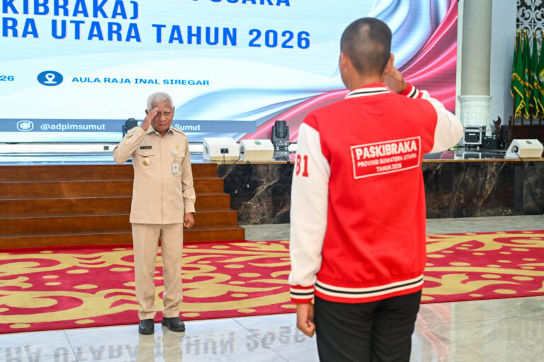 Tuntas Jalankan Tugas HUT Ke-81 RI, Wagub Sumut Lepas Pemulangan 74 Paskibraka