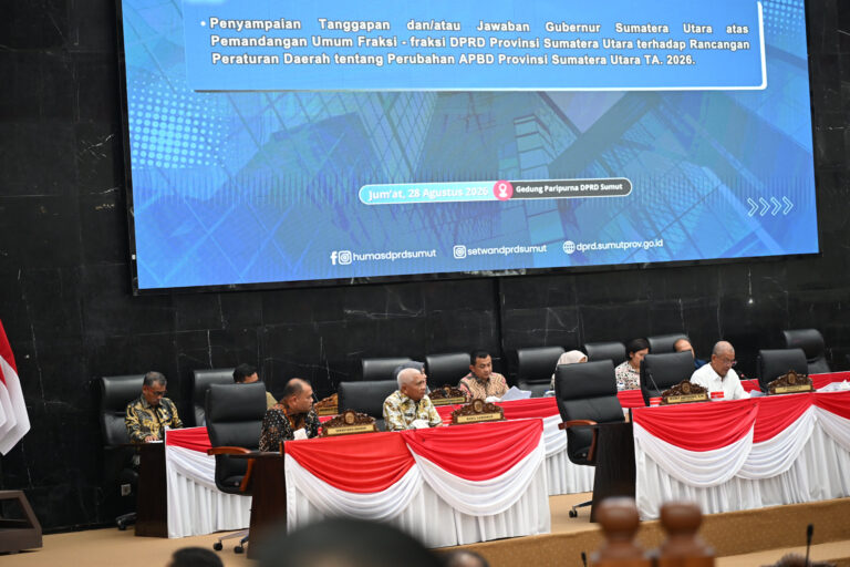 Pemprov Sumut Tegaskan P-APBD 2026 Harus Beri Manfaat Nyata bagi Masyarakat
