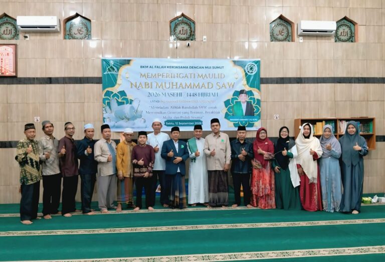 MUI Sumut dan BKM Al-Falah Gelar Maulid Nabi 1448 H, Perkuat Ukhuwah dan Keteladanan Rasulullah SAW