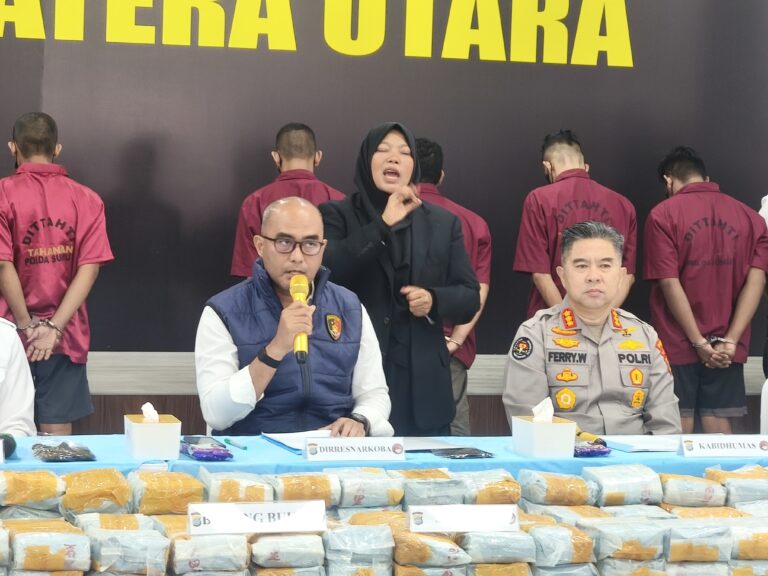 Polda Sumut Ungkap Tiga Kasus Narkoba, Sita 244 Kg Sabu
