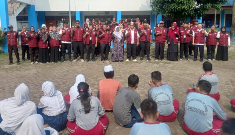SLBN Pembina Medan Simulasi Tanggap Bencana dan Lantik Tim Kesiapsiagaan
