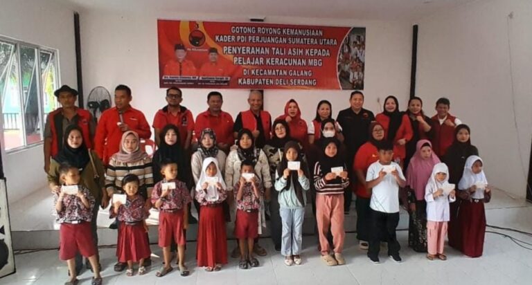 Dari Karo hingga Deli Serdang, PDI Perjuangan Sumut Lanjutkan Arahan Megawati Bantu Murid Terdampak MBG