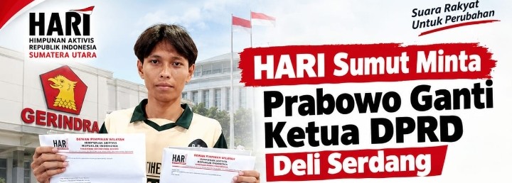 Buntut Tak Disahkannya P-APBD TA 2026, HARI Sumut Minta Prabowo Ganti Ketua DPRD Deli Serdang