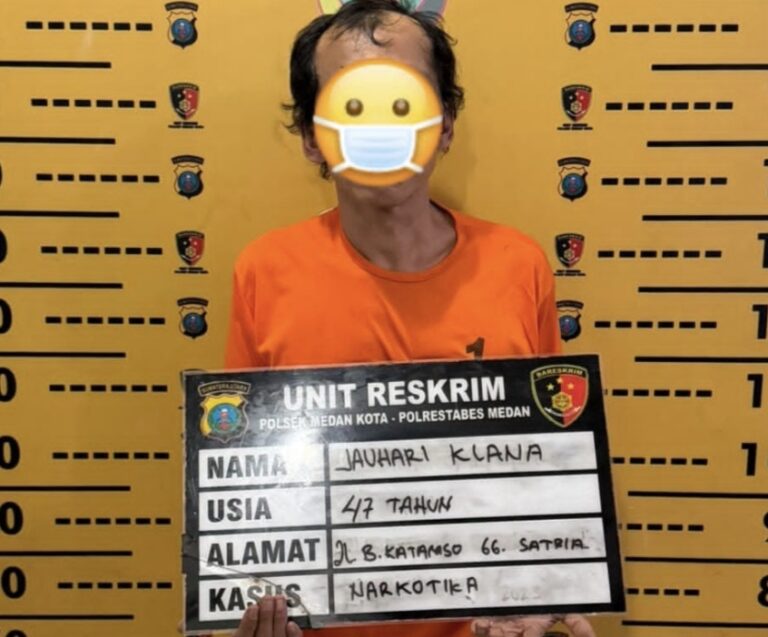 Polisi Ringkus Seorang Pengedar Sabu di Jalan Brigjen Katamso Gang Nasional Medan