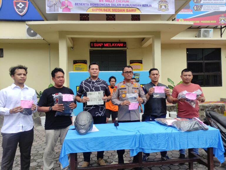 ‎Polsek Medan Baru Ringkus dan Tembak Pelaku Curanmor Gunakan Airsoftgun