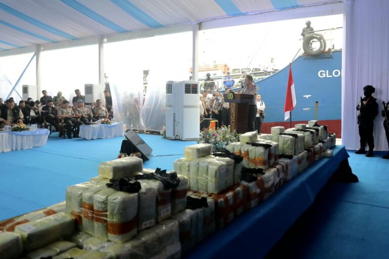 Kapolri Tegaskan Perang terhadap Narkoba, 1,16 Ton Ketamin Disita dari Kapal Asing